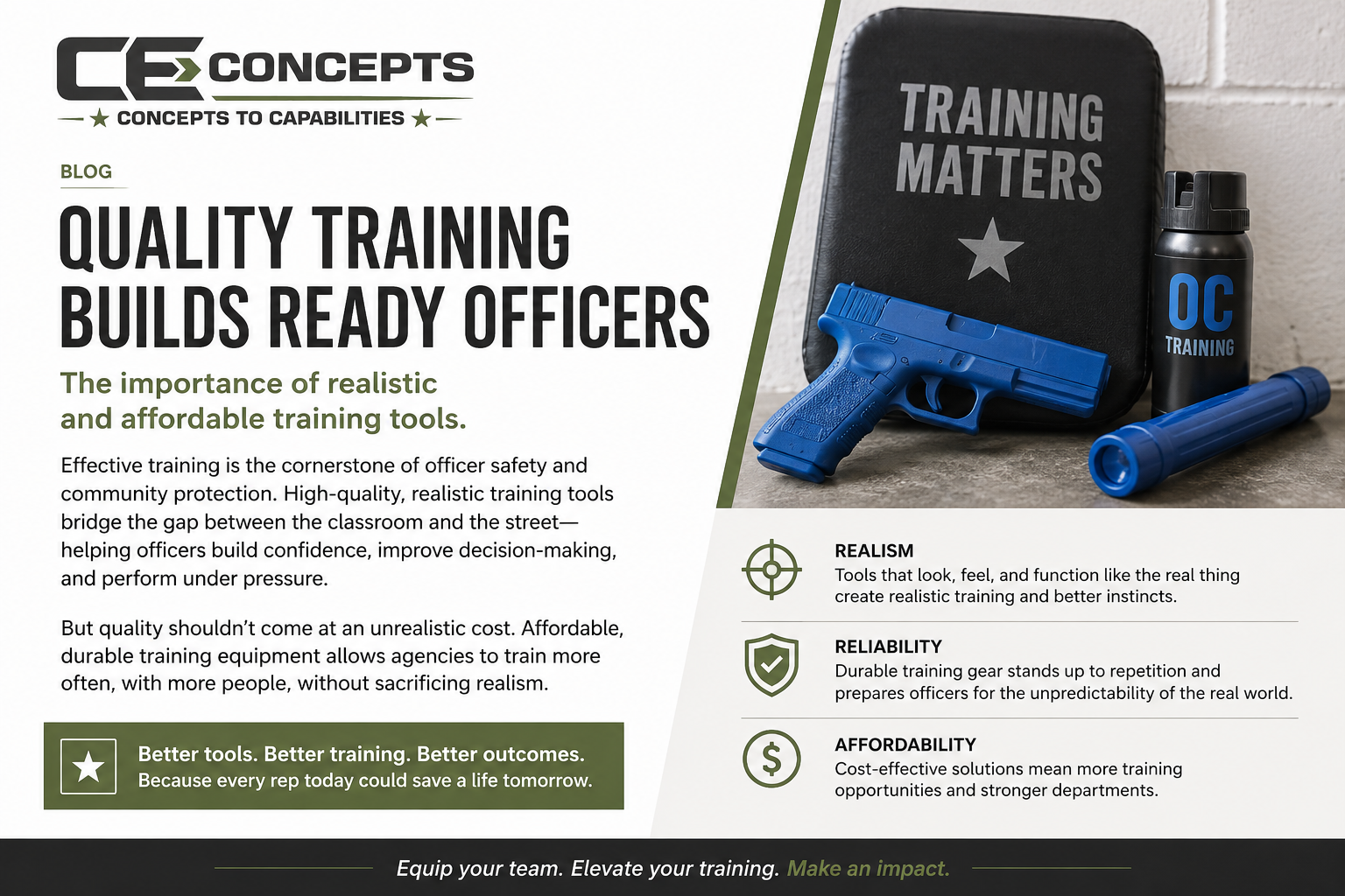 Quality Training Builds Ready Officers